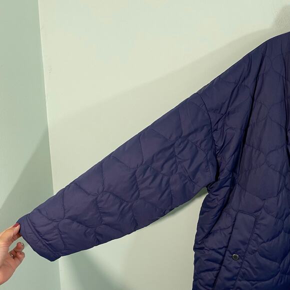 Barbour Women Navy Reversible Apia Full Zip Quilted Jacket Size 14 - Picture 6 of 11